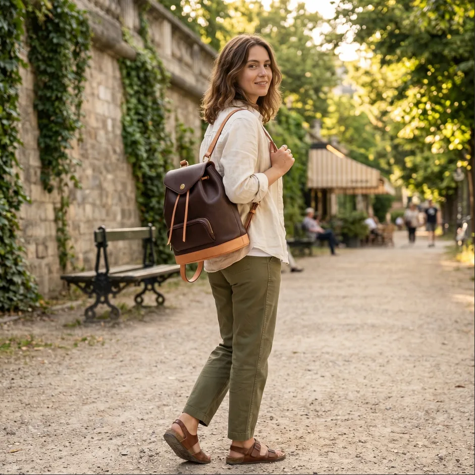 structured-leather-commuter-backpack-sales scenario diagram